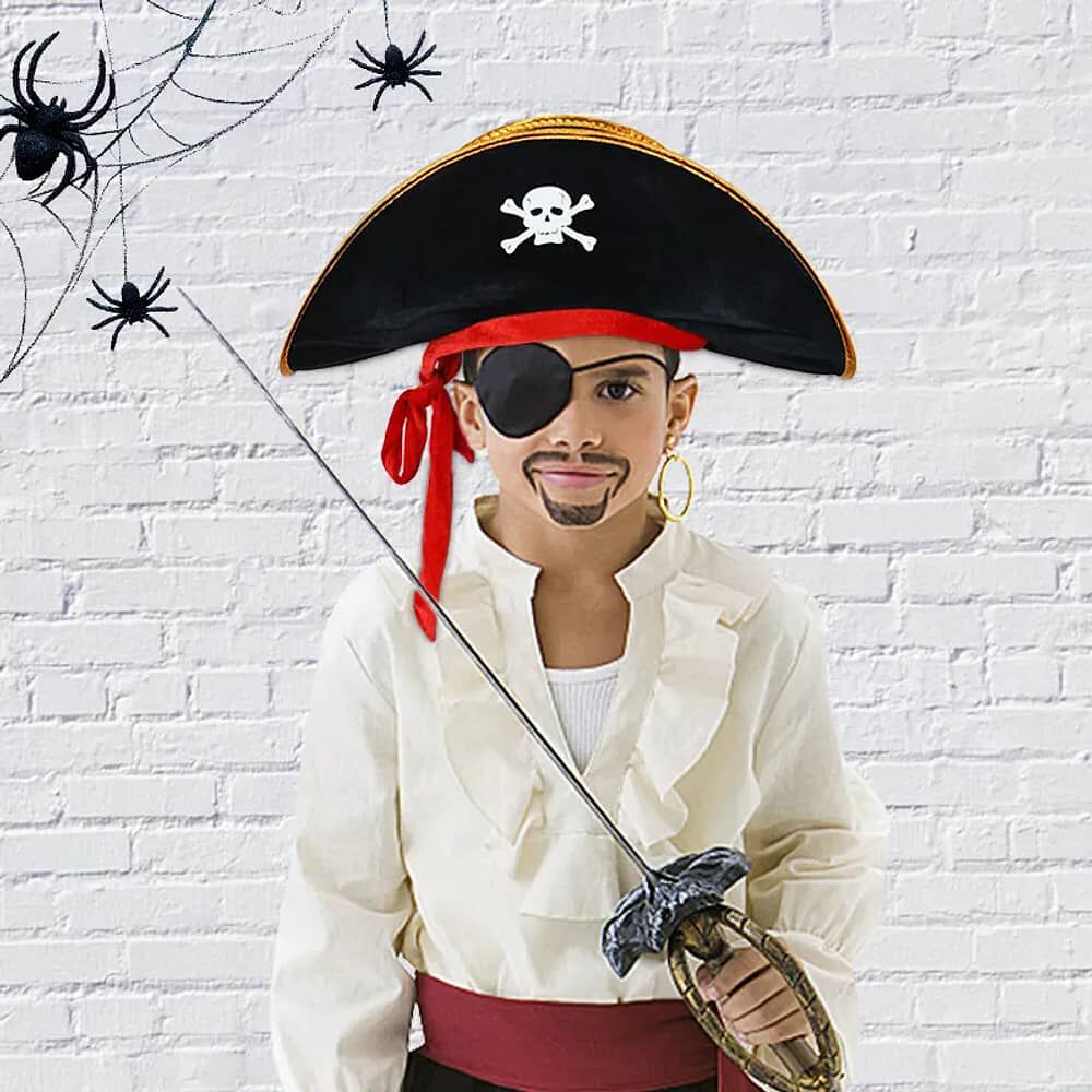 Sombrero De Pirata Boina Gorro Cotill&oacute;n image number 3.0