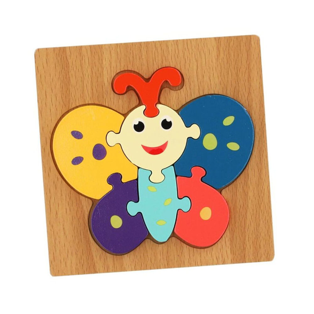 Puzzle Rompecabeza De Madera Encaje Didactico 15x15cm Ni&ntilde;os Tortuga image number 0.0