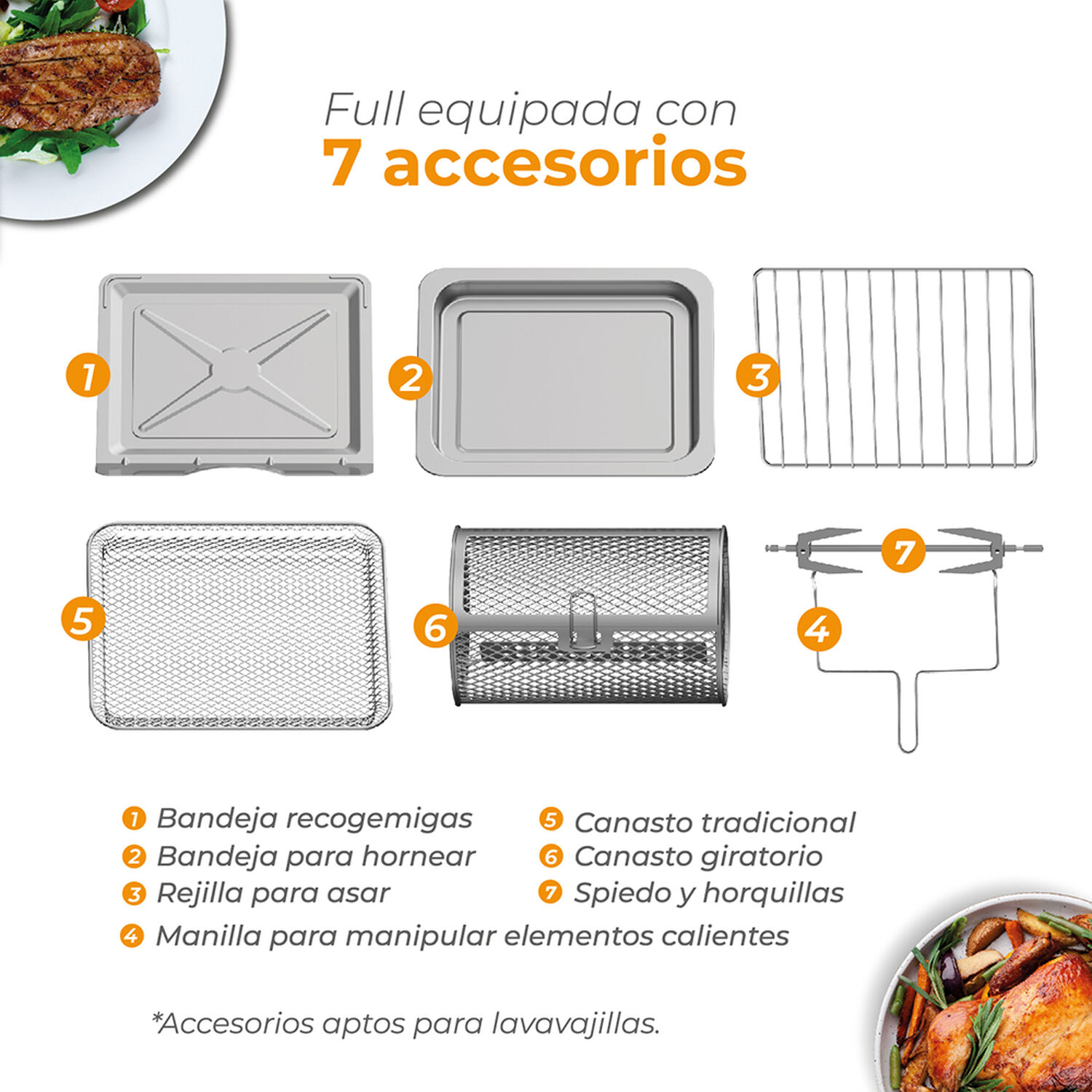 Horno Freidora De Aire Full Edition 24 En 1 - 15l image number 6.0