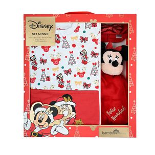 Set 4 Piezas Navidad Minnie Muerdago Ni&ntilde;a