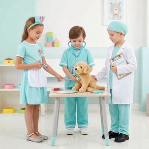 Disfraz Trajes De Doctor Cirujano Doctora Ni&ntilde;o Y Ni&ntilde;a Cosplay