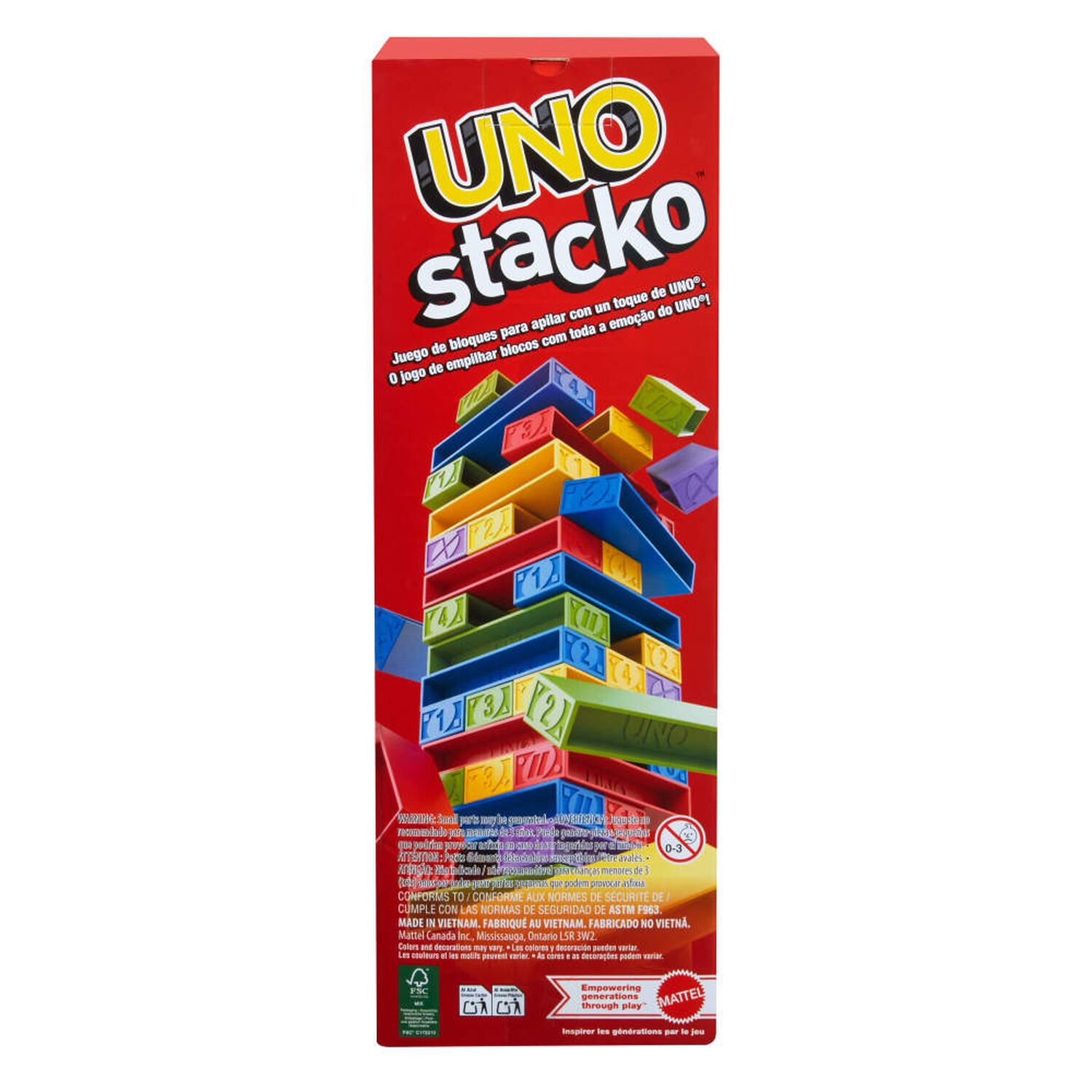 Juego De Mesa Uno Stacko image number 4.0