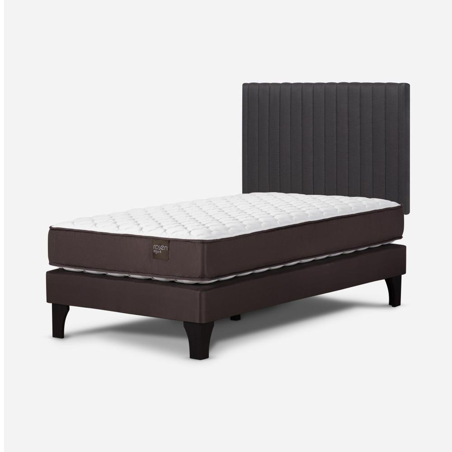 Cama Europea Rosen New Ergo T / 1.5 Plazas / Base Normal + Respaldo image number 2.0