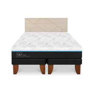 Cama Europea Cic Green Infinity / King / Base Dividida + Respaldo