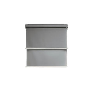 Cortina Roller Blackout Doble Tela Sin Cenefa 140x200 Gris Oscuro