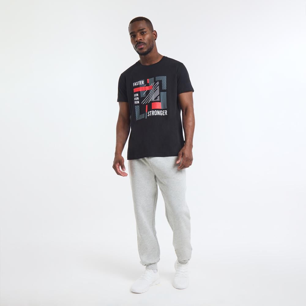 Polera Deportiva Estampada Manga Corta Cuello Redondo Hombre Wetland image number 1.0