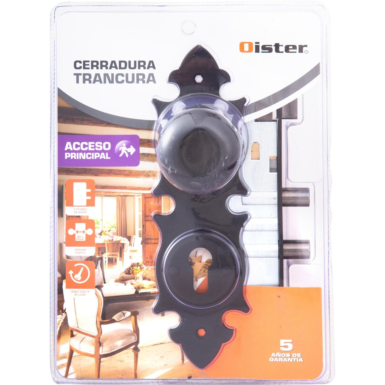 Cerradura Embutir Oister Trancura Acceso image number 7.0