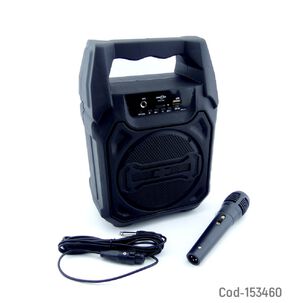 Parlante Karaoke Portable Bluetooth Marca Greatnice Modelo Gts-1283 De 6.5 Con Microfono Y Conexiones Usb Y Tf