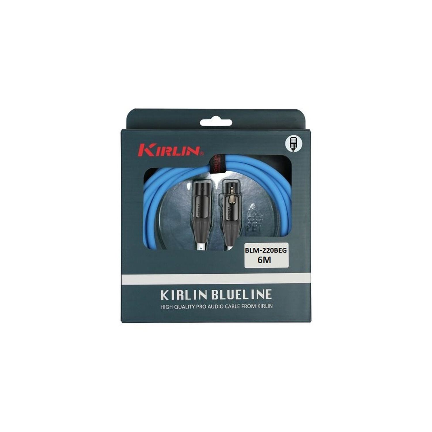 Cable Micr&oacute;fono Kirlin Blue-line Xlr 6m Blm-220-beg image number 3.0