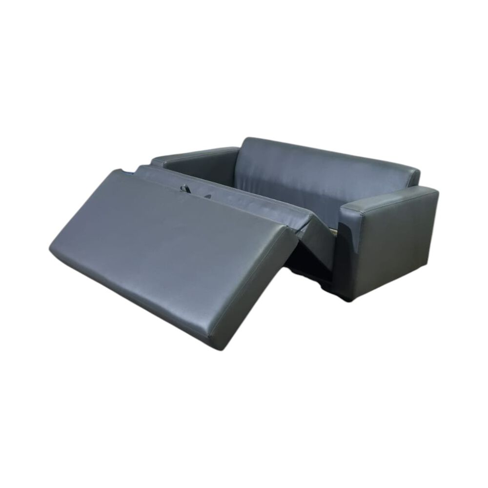 Sofa Cama Multifuncional Ecocuero Gris image number 3.0