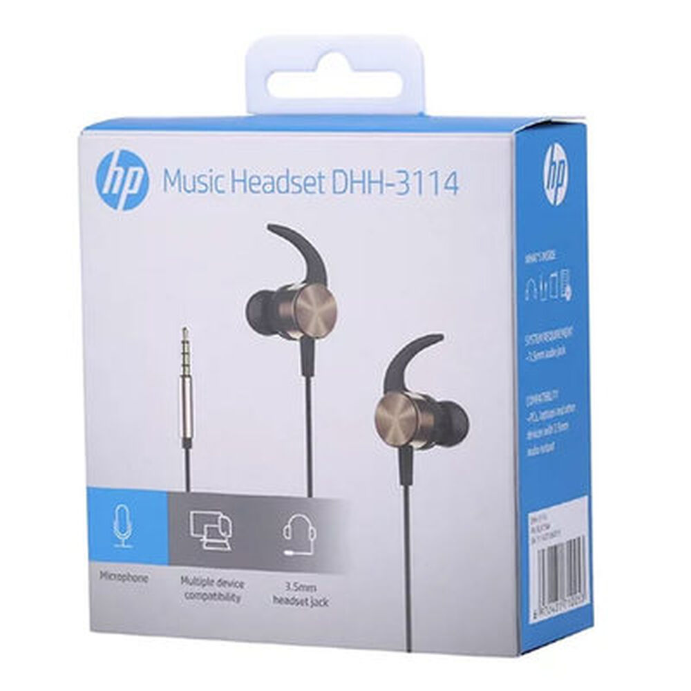 Audífonos Hp Metálico Dorado Dhh-3114 / In Ear image number 0.0