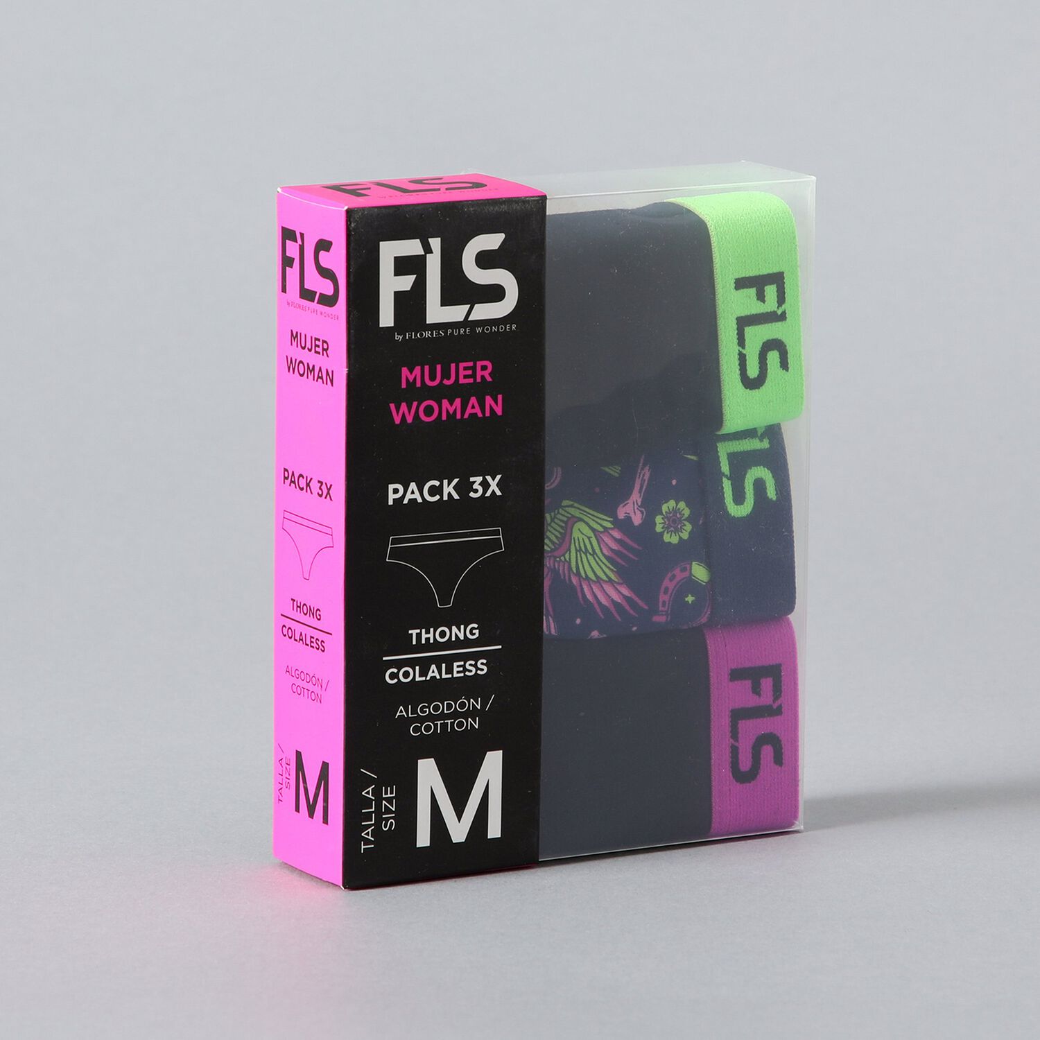 Pack 3x Colaless Algodon Fls Flores Mujer 25585-196 image number 0.0