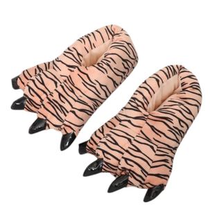 Pantuflas De Garra De Monstruo Suaves Y C&aacute;lidas Trigre