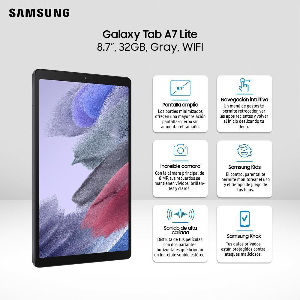 Tablet 8.7" Samsung Galaxy Tab A7 Lite / 3 GB RAM /  32 GB image number 12.0