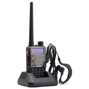 Radio Transmisor Walkie Talkie Negro Uhf-uv 5re