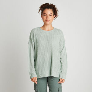 Sweater Trenzado Verde Menta