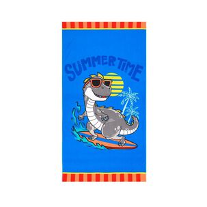 Toalla De Playa Casaideal Kids Dino / 70 X 140 Cm