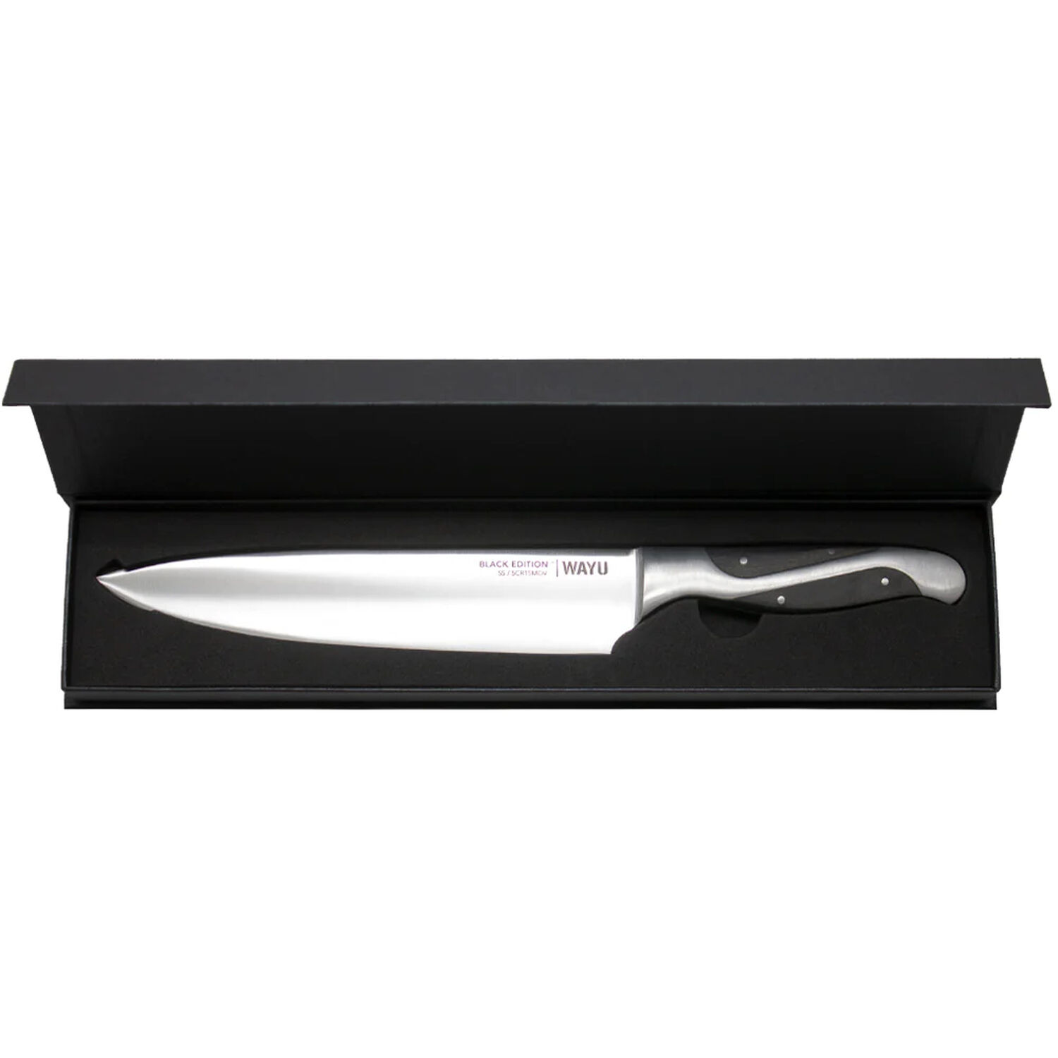 Cuchillo Chef Profesional Black Edition Wayu Antideslizante image number 4.0