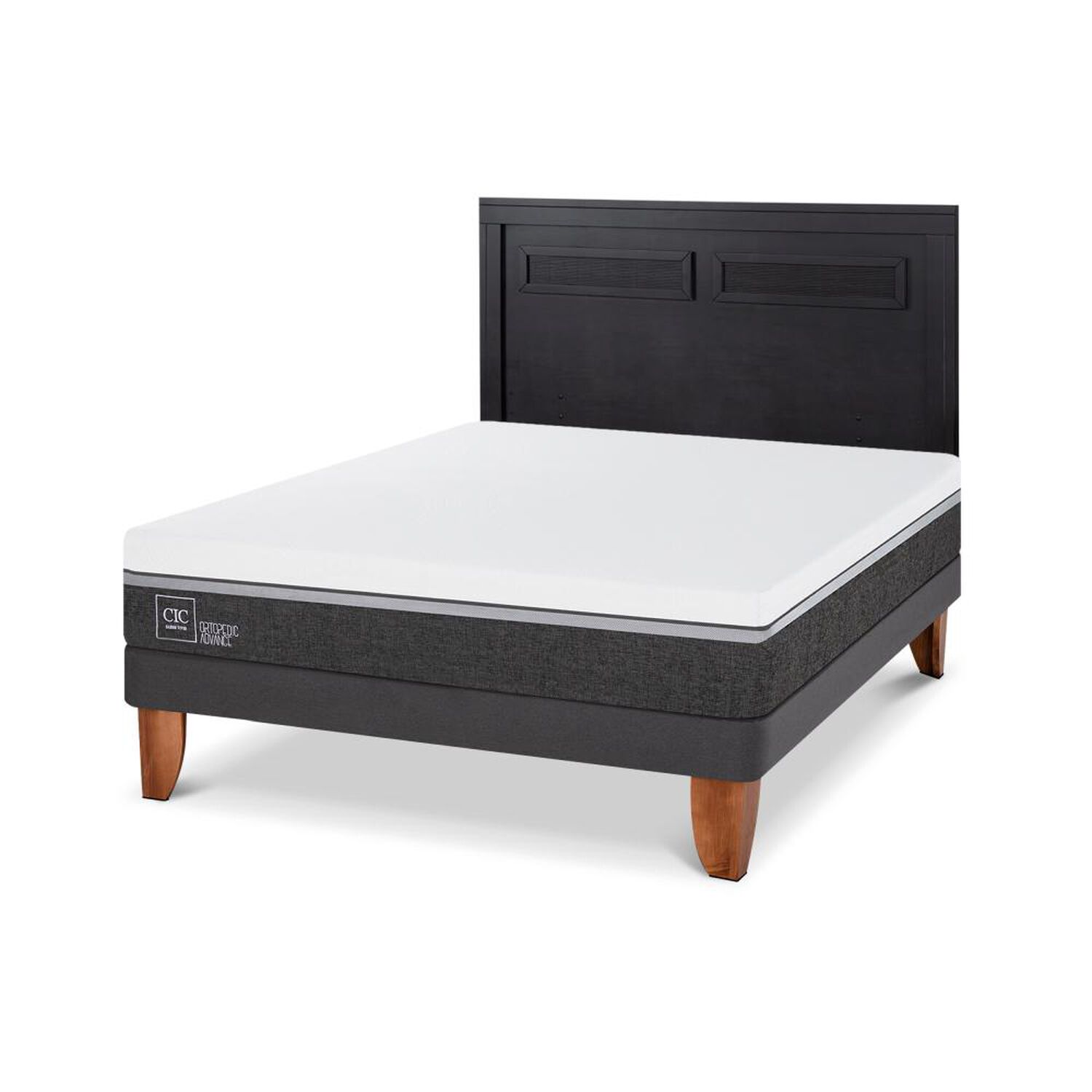 Cama Europea Cic Ortopedic Advance / 2 Plazas / Base Normal + Respaldo image number 3.0