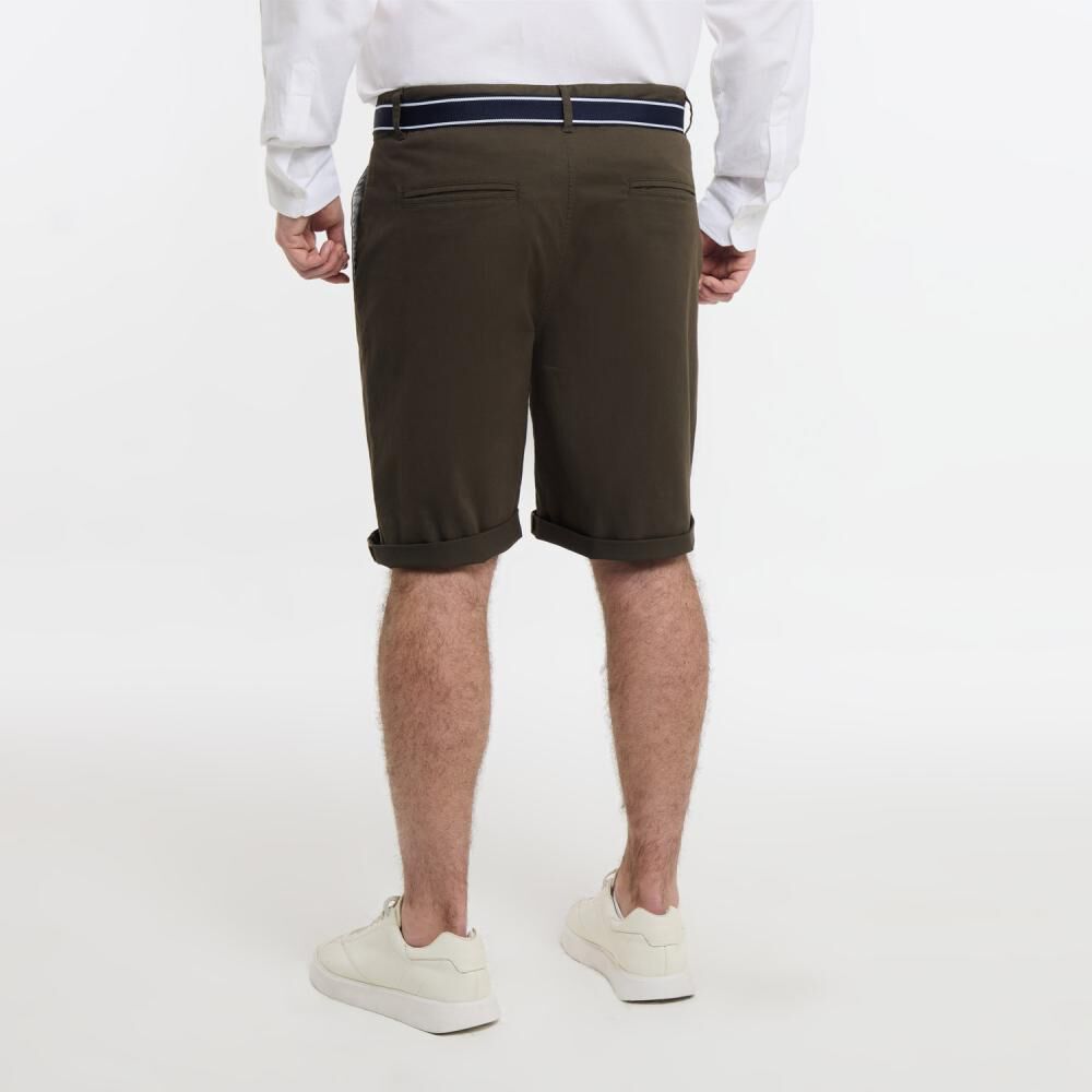 Bermuda Liso Tiro Medio Regular Hombre The King's Polo Club image number 3.0