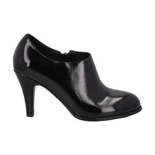Botin Bobbi Negro Charol Taco Medio Police