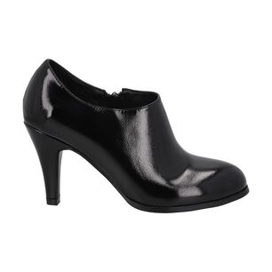 Botin Bobbi Negro Charol Taco Medio Police