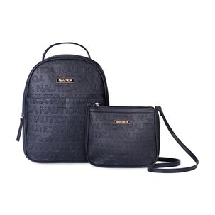 Pack Nautica Mochila Queen + Cartera Princess Azul