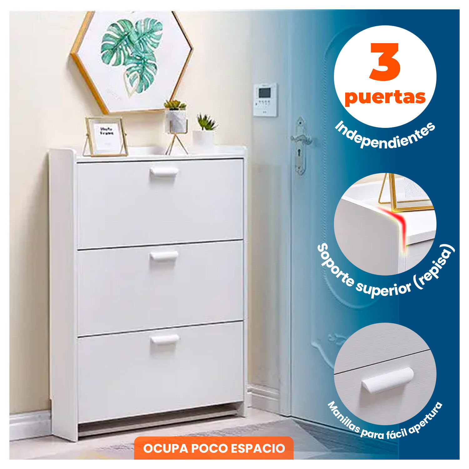 Mueble Zapatero Organizador Estante Para Zapatos Vtrin image number 1.0