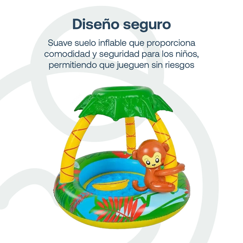 Piscina Infantil Inflable Selva Parasol Be Splash By Bebesit image number 2.0