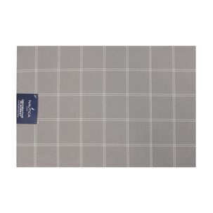 Pack 6 Individuales De Mesa Nautica Home 45x30cm Gris A Cuadros