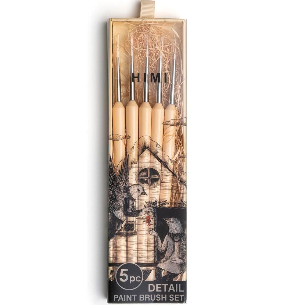 Himi Set De 5 Pinceles Detalles O Delineado Amarillo image number 0.0