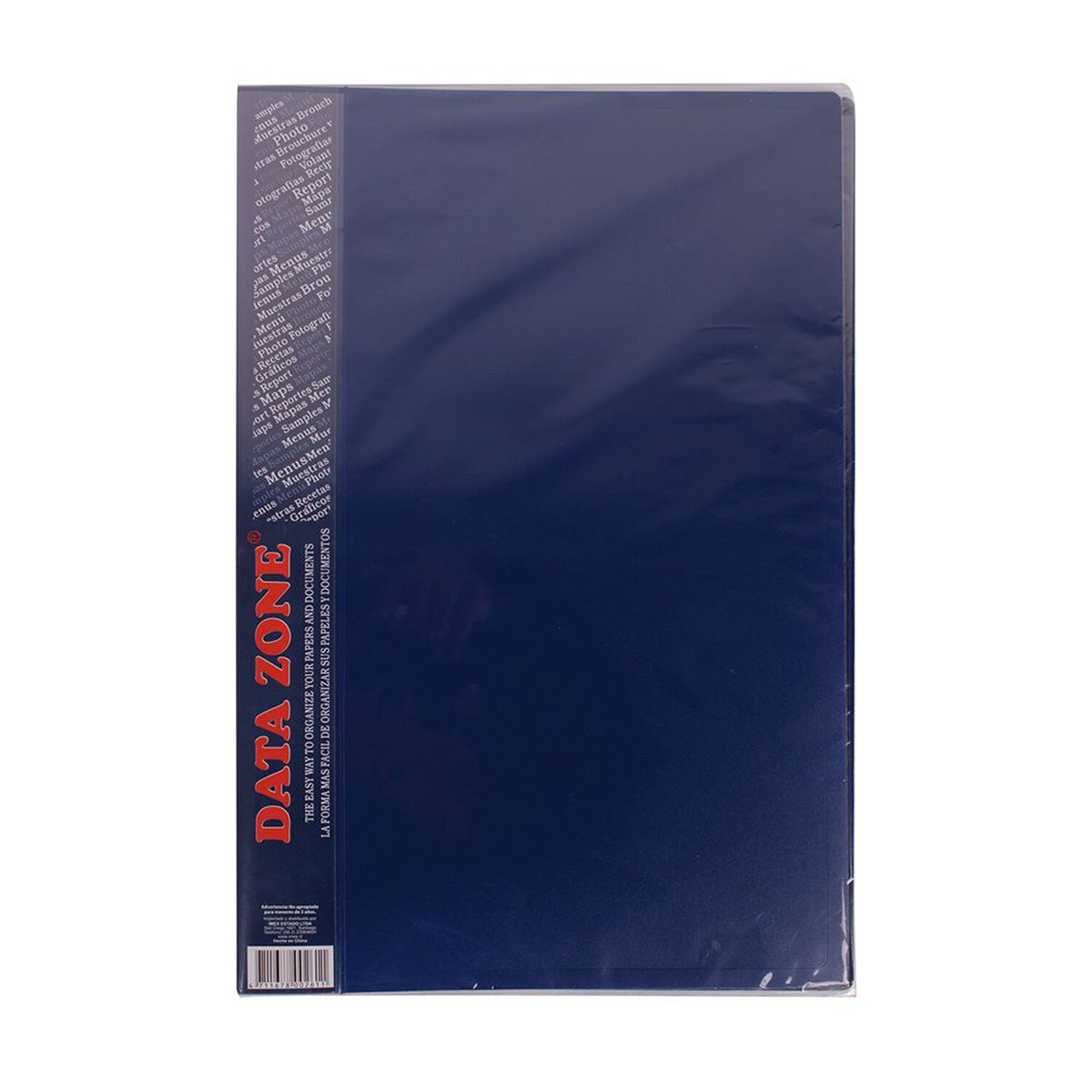 Carpeta Oficio 20 Fundas Azul image number 1.0