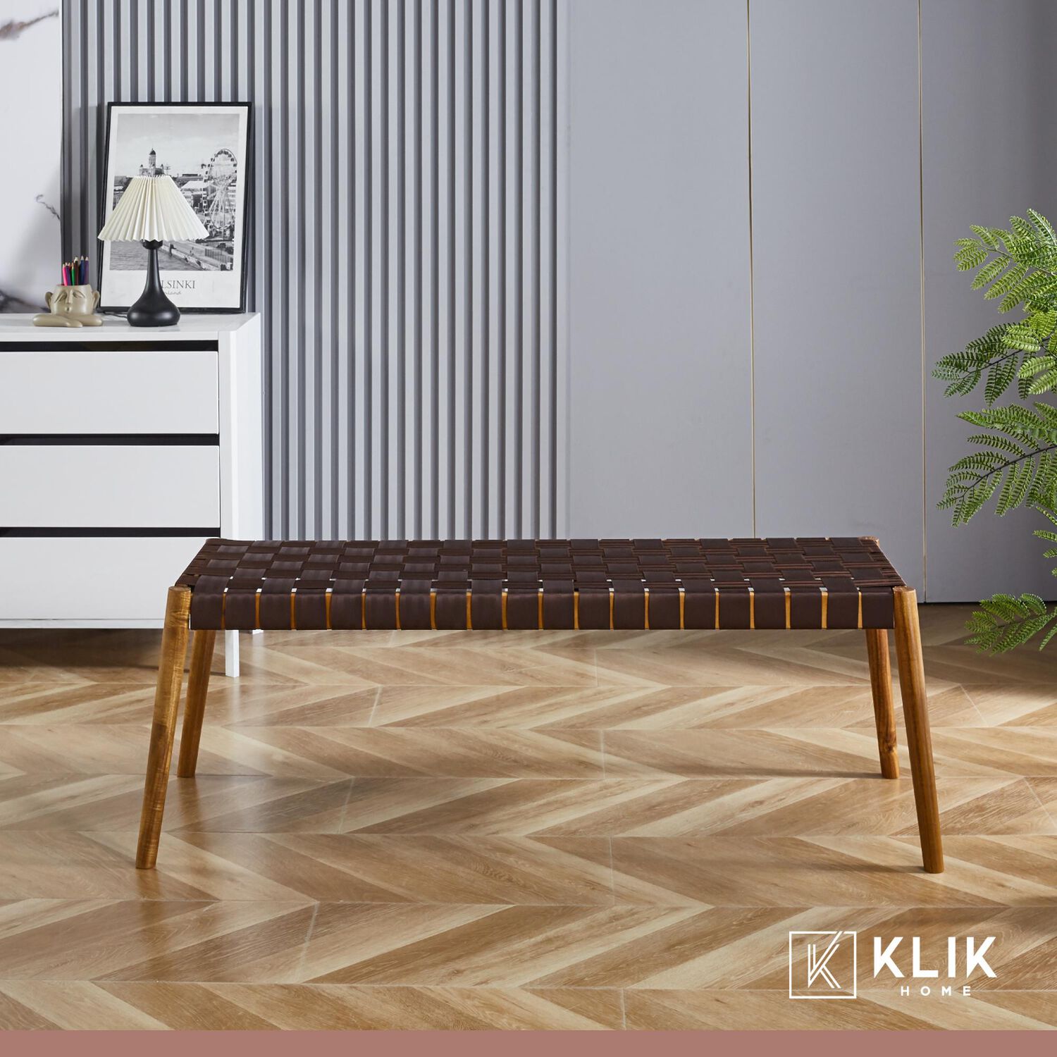 Banqueta Austral 120cm - Cinta Tejida De Nailon Caf&eacute; image number 14.0