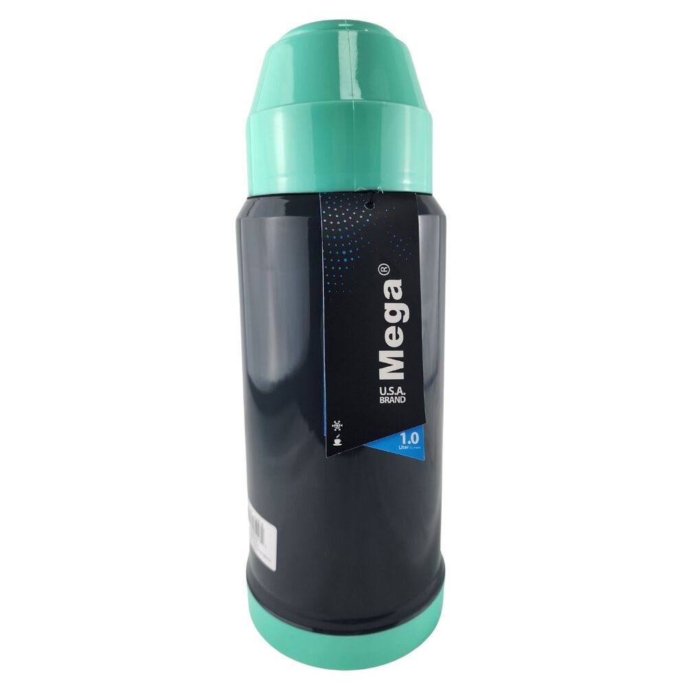 Termo Mega 1l New Megatemp Bebidas Calientes Frias Con Tazas Turquesa image number 3.0