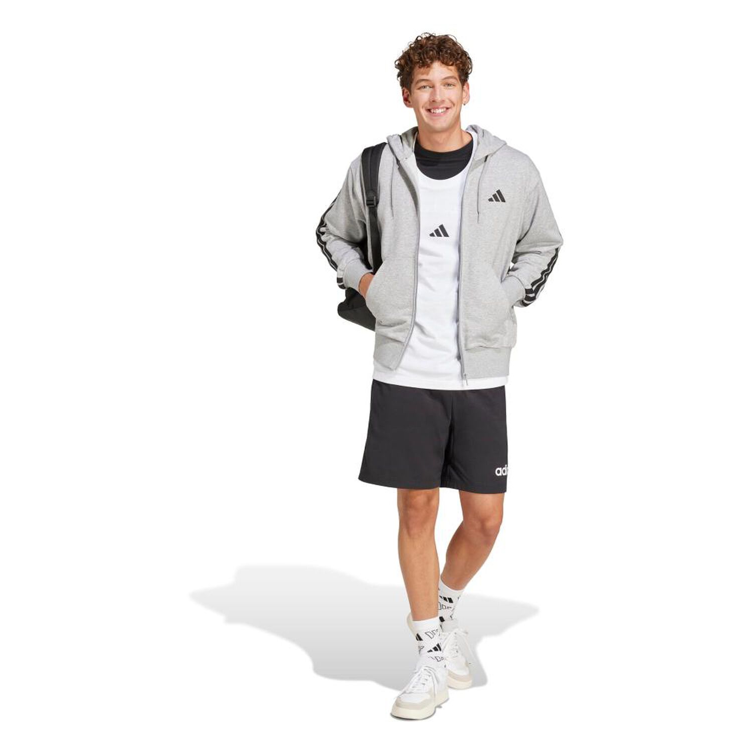 Poler&oacute;n Deportivo Hombre Adidas M 3s Ft Fz Hd image number 4.0