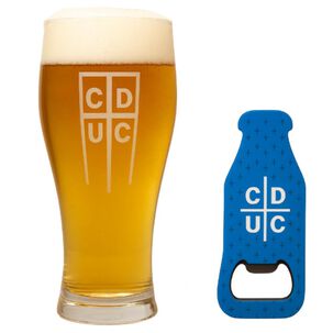 Set Cervecero Cruzado Oficial Cduc Shopero Y Destapador