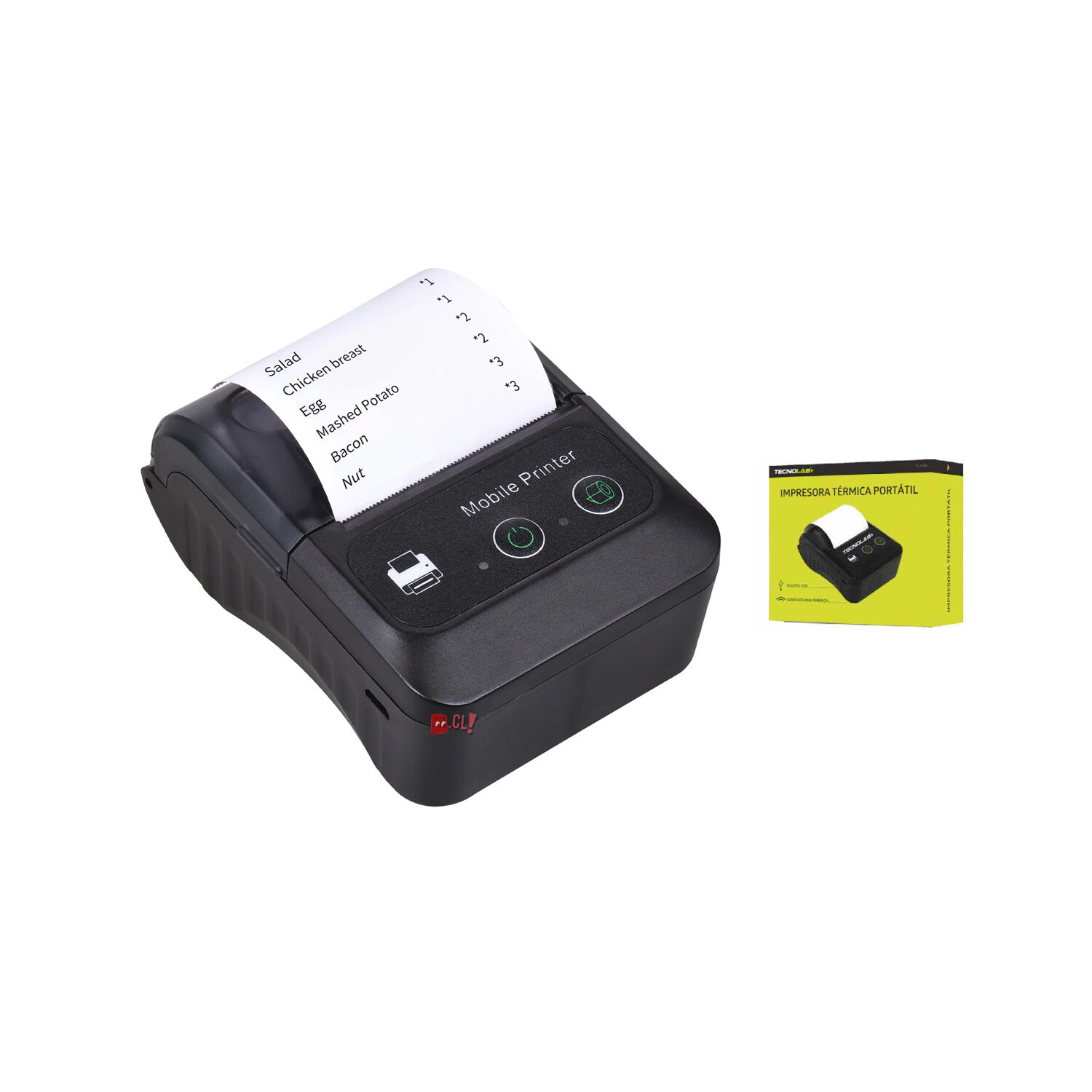 Impresora T&eacute;rmica Port&aacute;til Bluetooth 48mm - Ps image number 2.0
