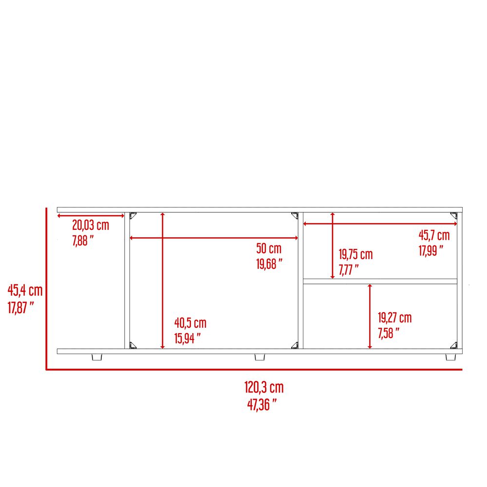 Mesa De Tv 50" Fm 45,4x120,3x34,9 Cm Café Oscuro image number 6.0