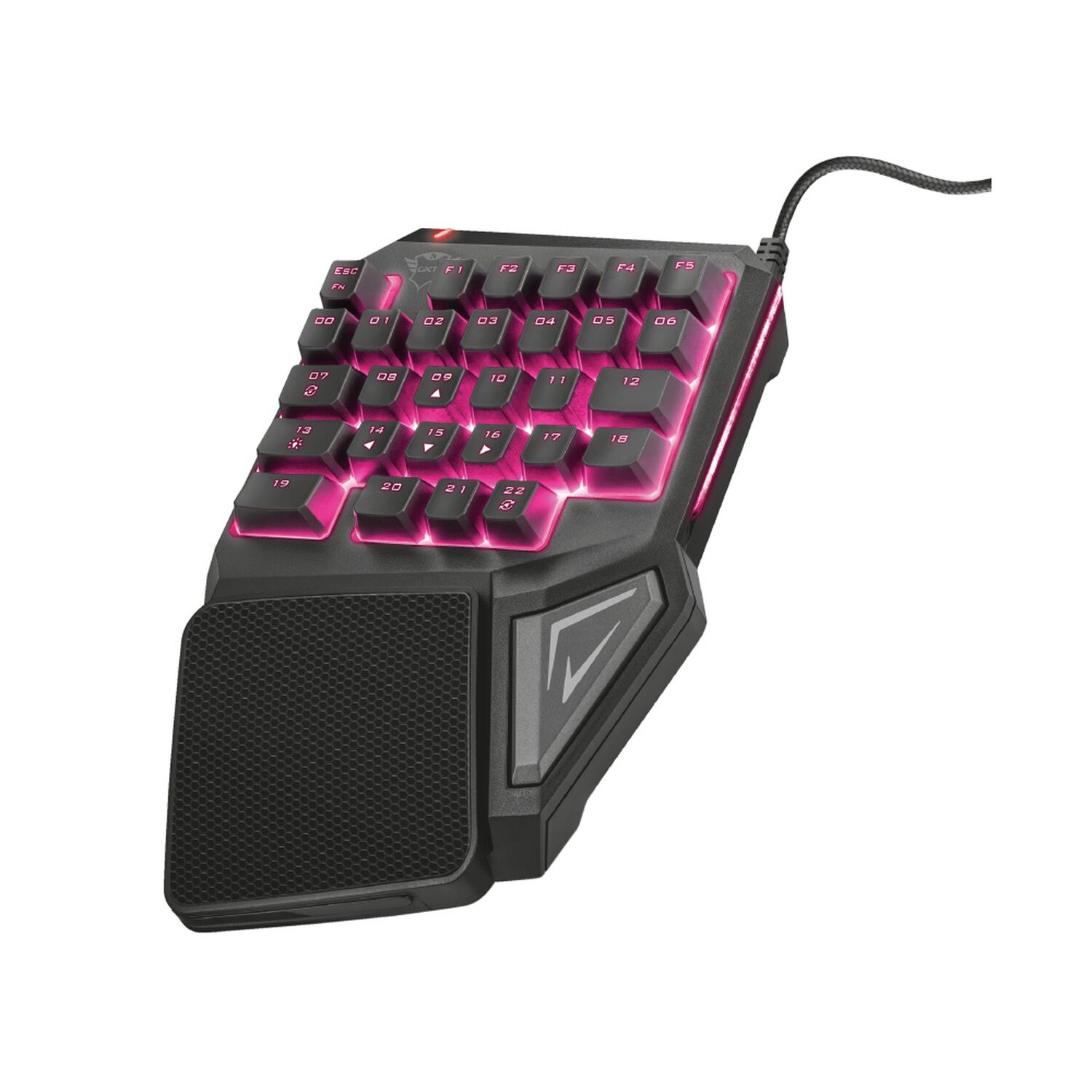 Teclado De Una Mano Anti-ghosting Full Rgb Trust Gxt 888 Assa image number 2.0