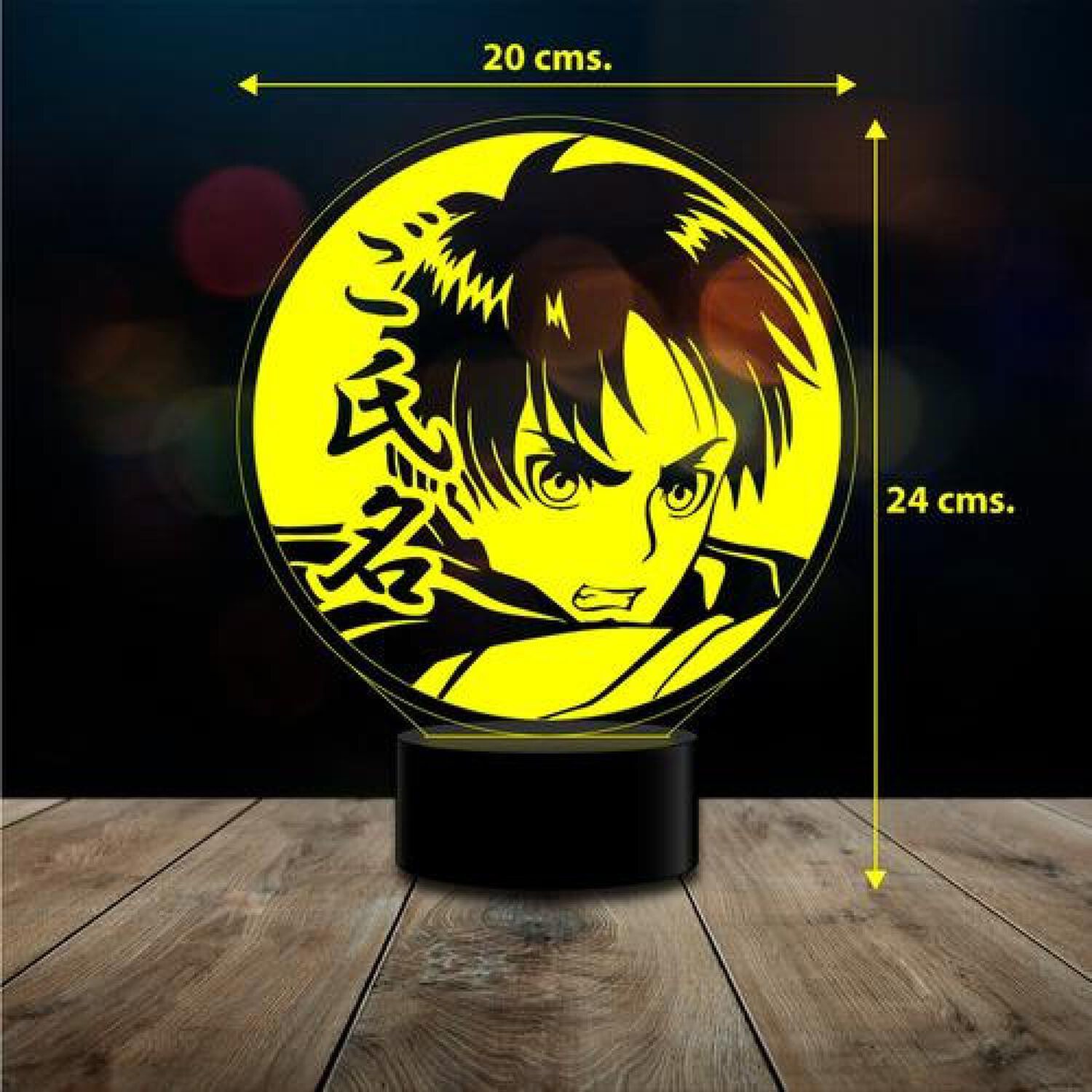 Lampara 3d Shingeki No Kyojin Attack On Titan Levi 1 image number 1.0