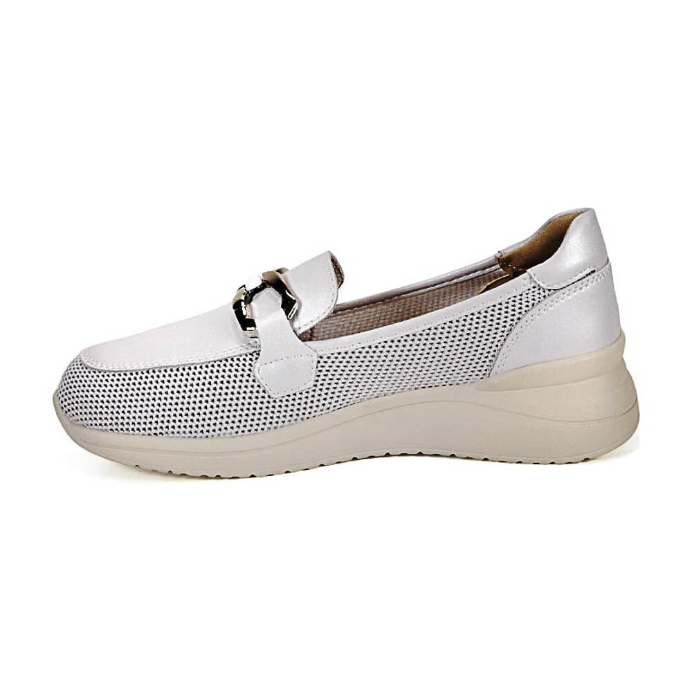 Mocas&iacute;n Cuero Zully Blanco image number 4.0