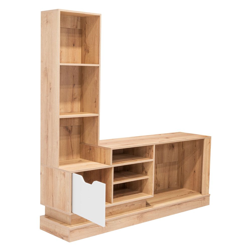 Centro De Entretenimiento Tv 55" Caf&eacute; Claro 181.4x177.7x43.1 Cm image number 3.0