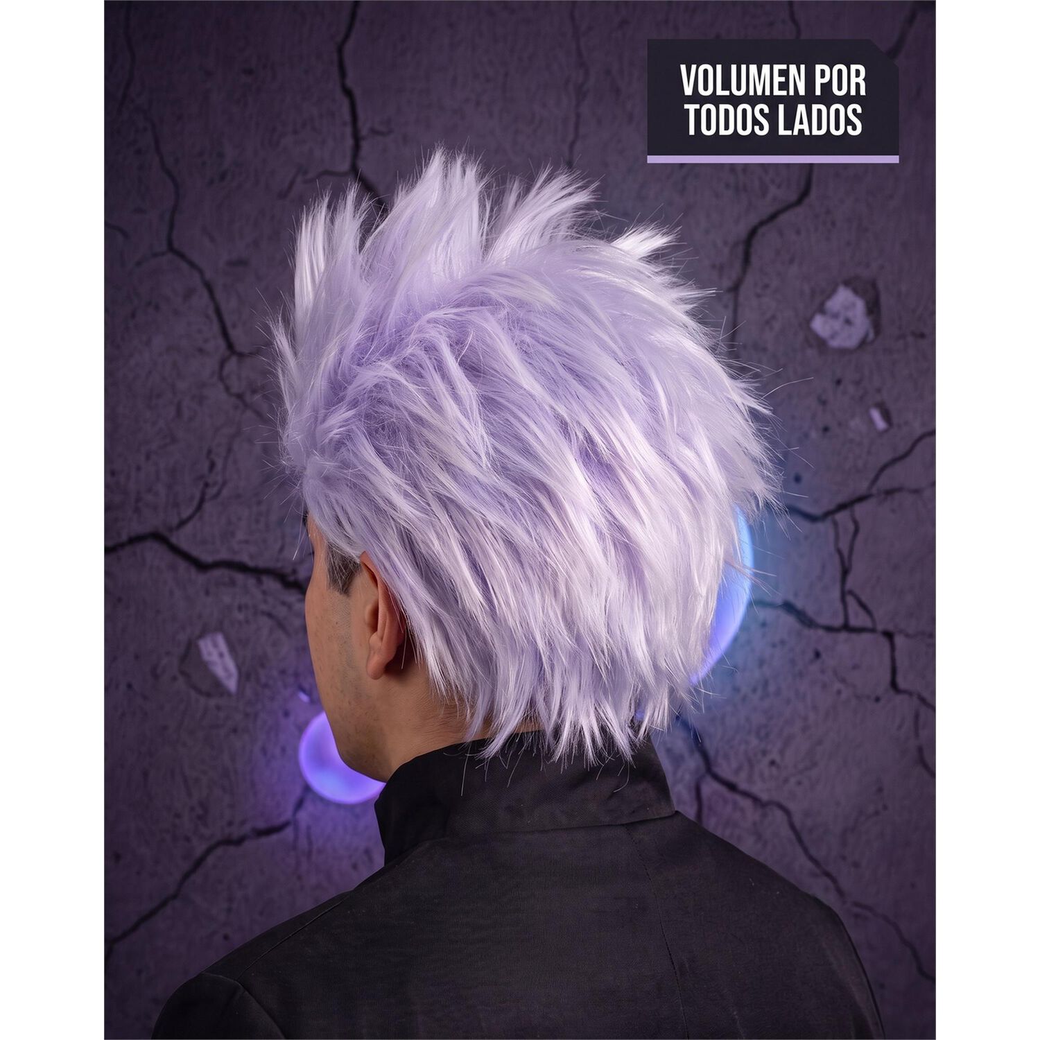 Peluca Saturo Gojo Cosplay Jujutsu image number 3.0
