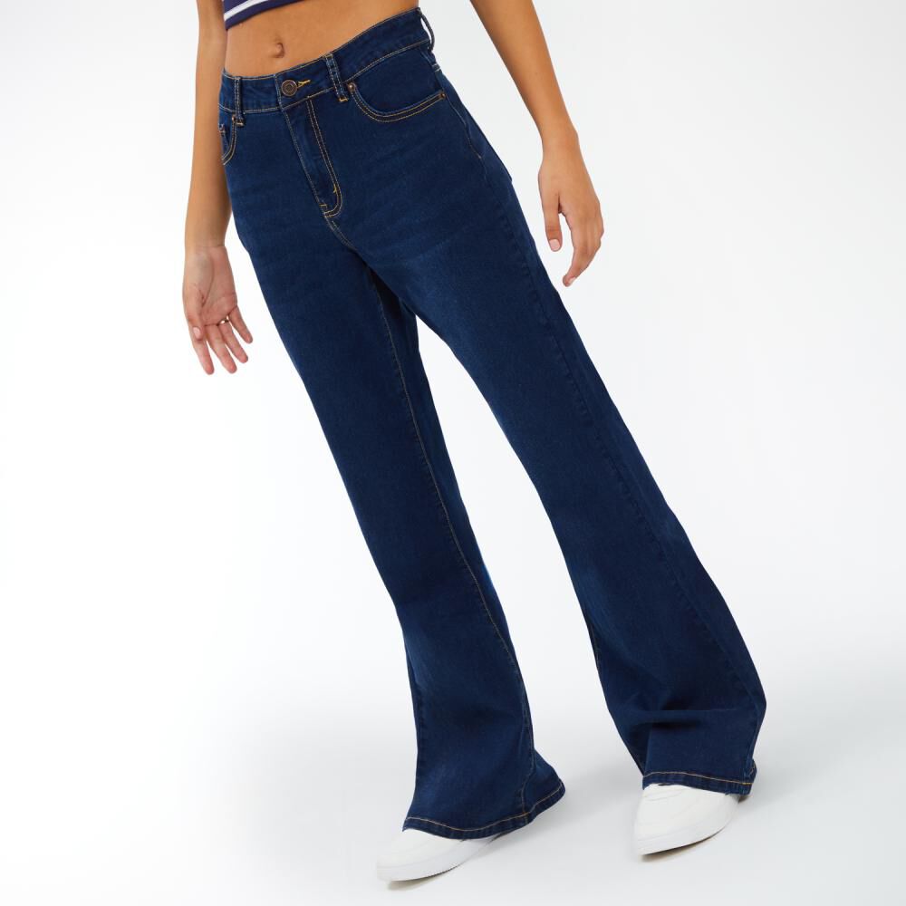 Jeans Tiro Alto Flare Mujer Freedom image number 2.0