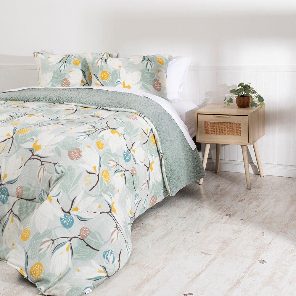 Plumon Coral Estampado Sherpa King Laurel image number 2.0