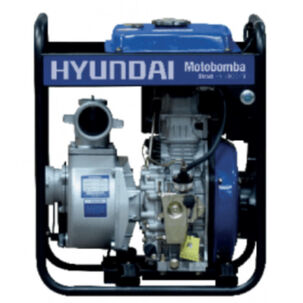 Motobomba Diesel 3"x3" Partida Eléctrica Agua Limpia Hyundai