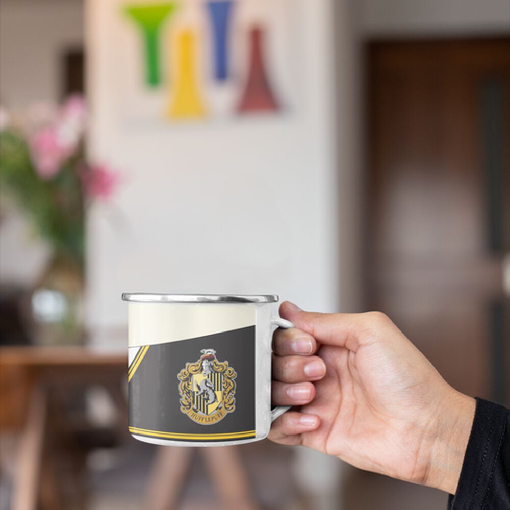 Taza Enlozada Lechera Casa Hufflepuff - Harry Potter image number 1.0