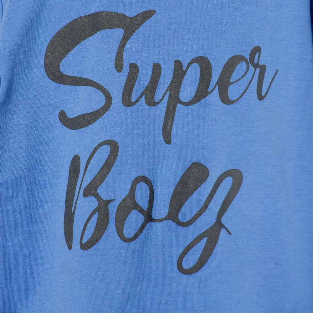 Polera Azul Super Boy Algodón Peruano image number 2.0