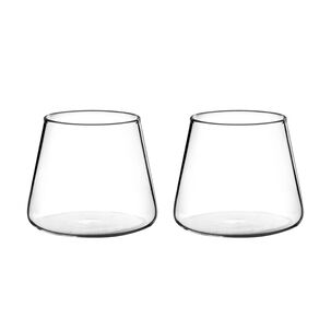 Set 2 Vasos De Vidrio Estilo Japonés 320 Ml Simplit