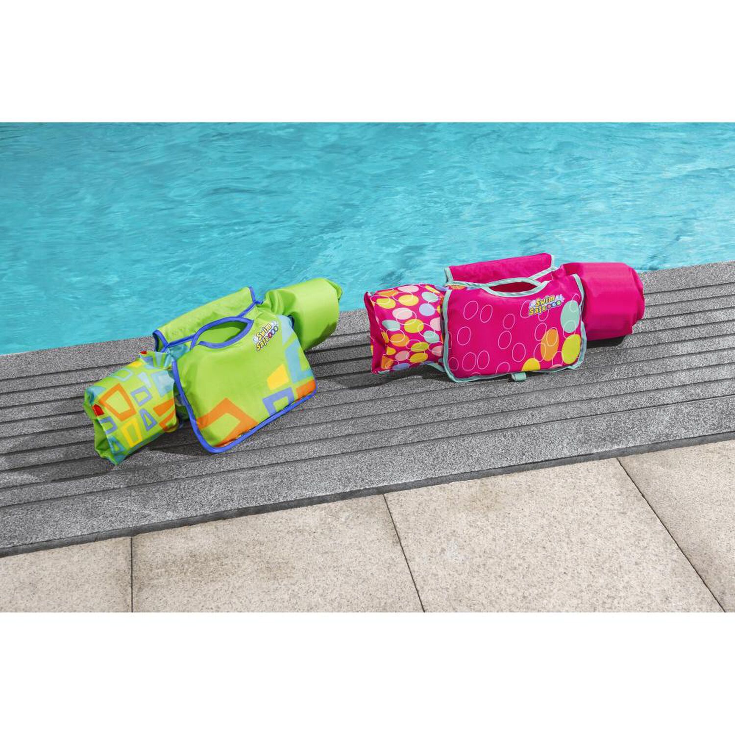 Chaleco De Nataci&oacute;n De Tela Swim Safe Abc Aquastar Swim Pal Infantil image number 3.0